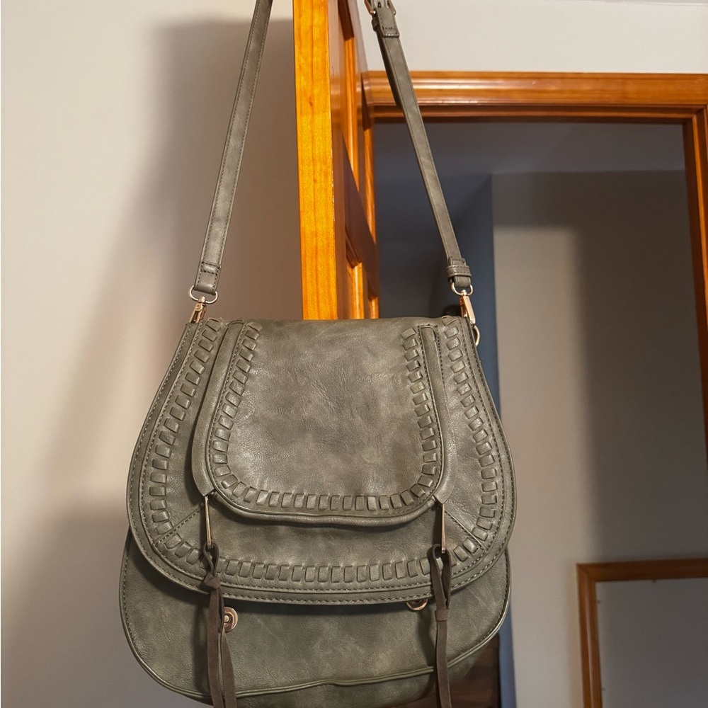 Chic Sage Crossbody Bag